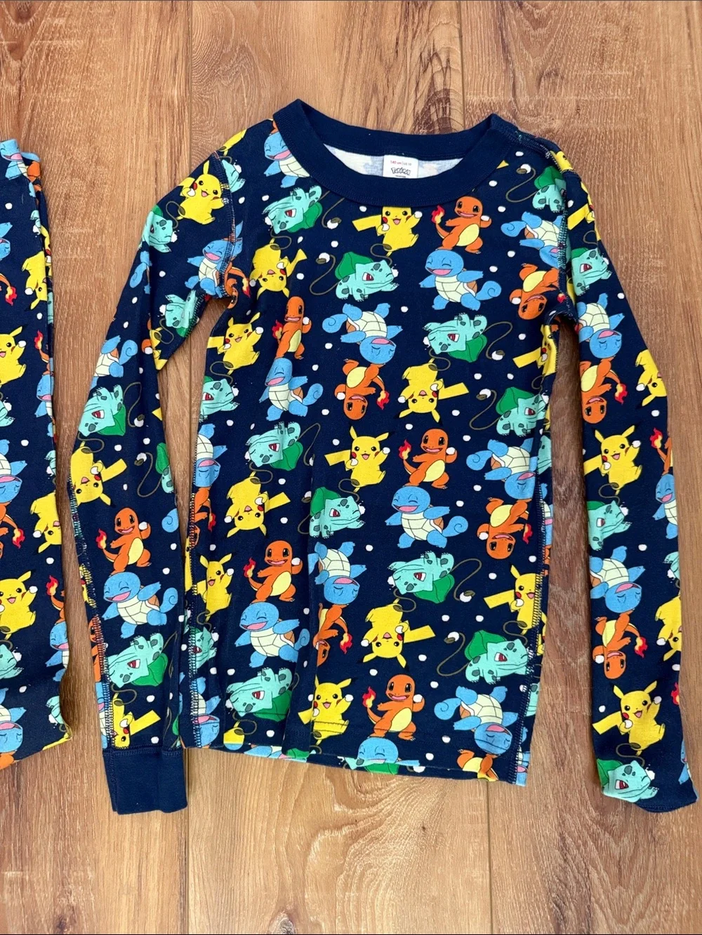 Hanna Andersson Navy Blue Pokemon Character Pajama Set